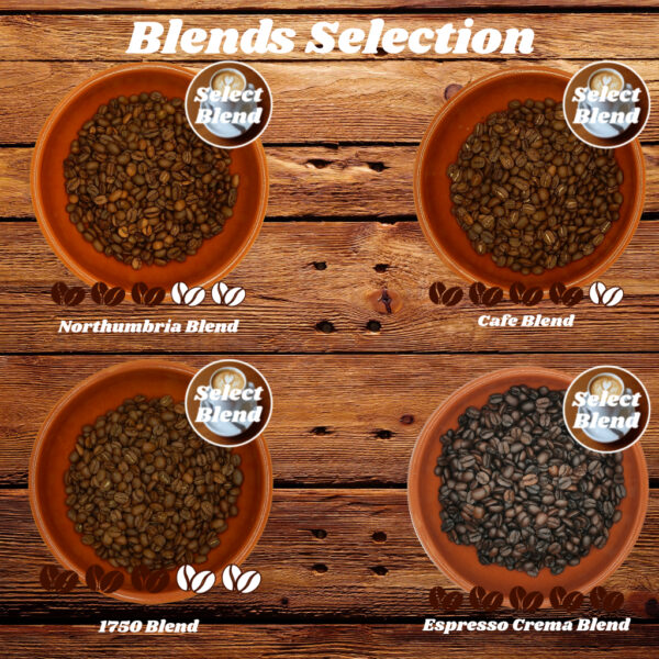 Coffee blends selection